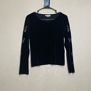 Vintage 90s Velvet L/S Top